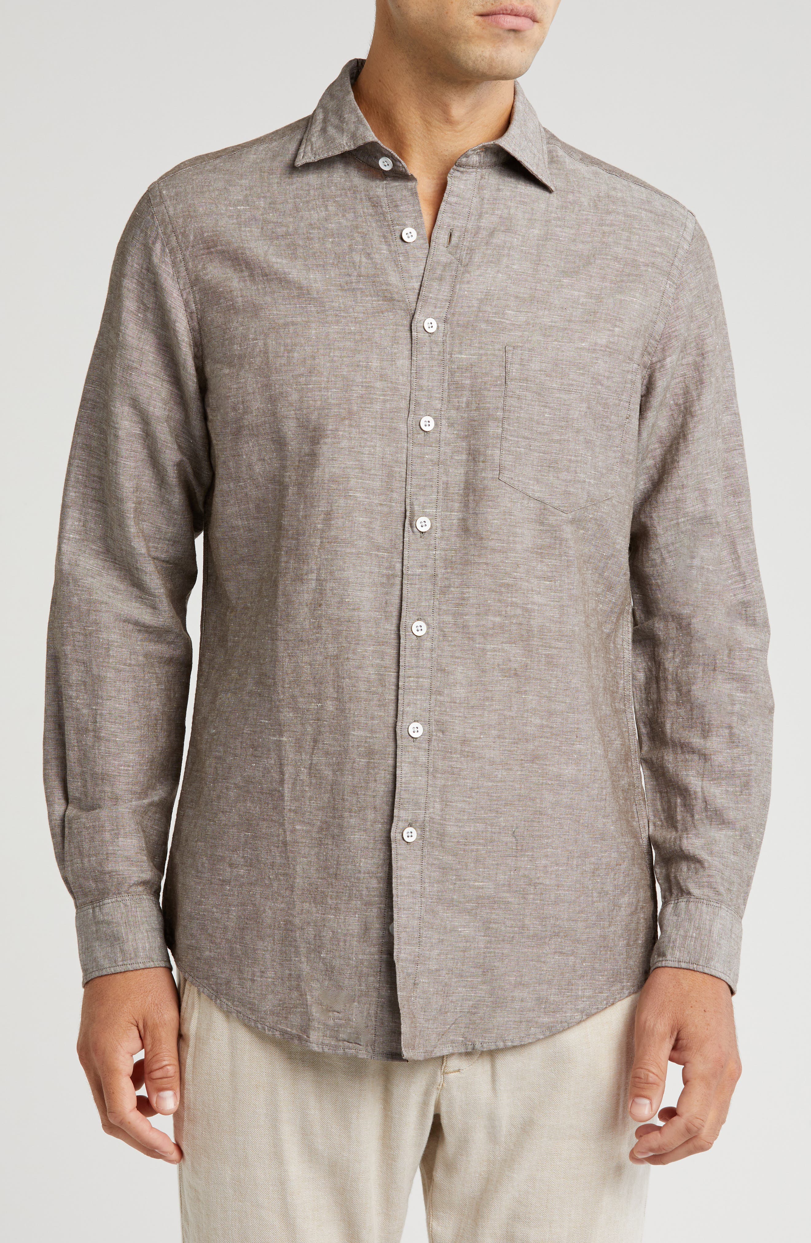 Rodd & Gunn Penrose Linen Blend Button-Up Shirt