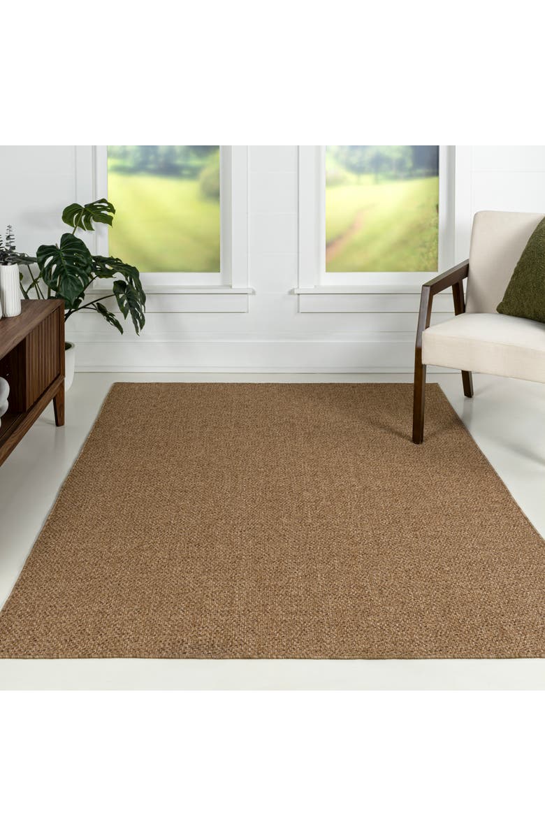 JONATHAN Y Solana Easy Jute Rustic Solid Indoor/Outdoor Area Rug, Alternate, color, Natural