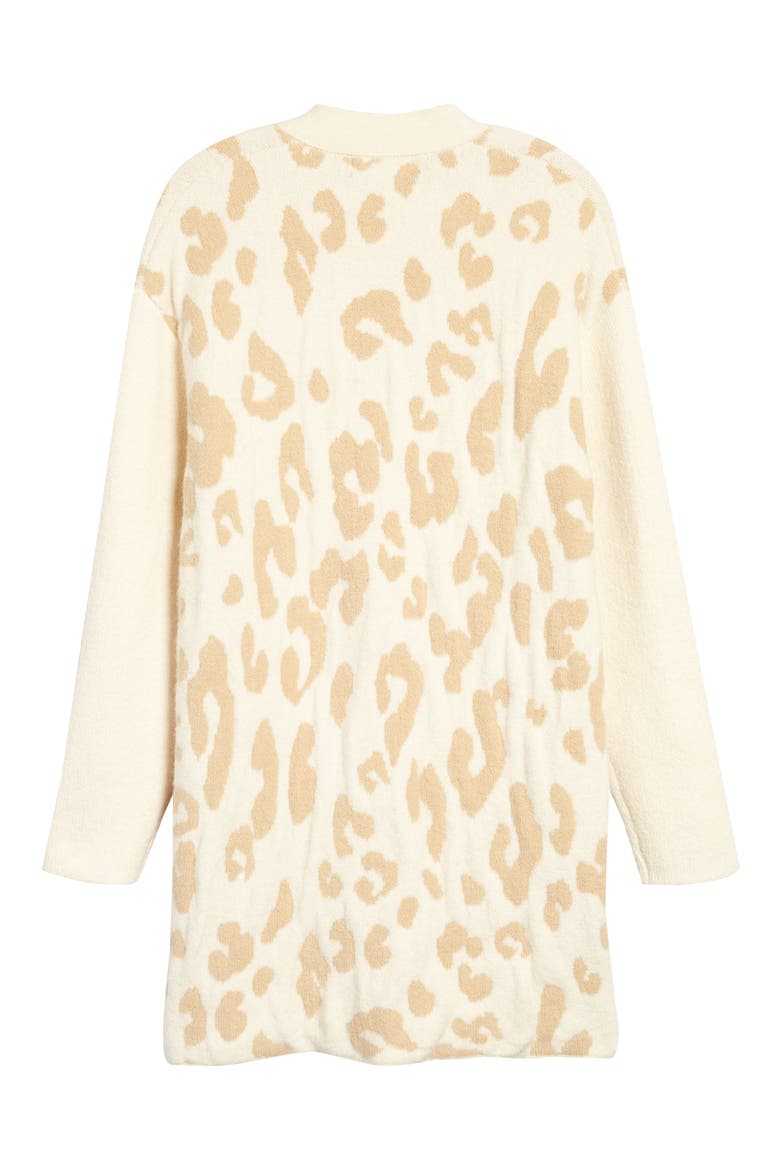 Leopard Cotton Blend Cardigan, Alternate, color, BEIGE- TAN ANIMAL