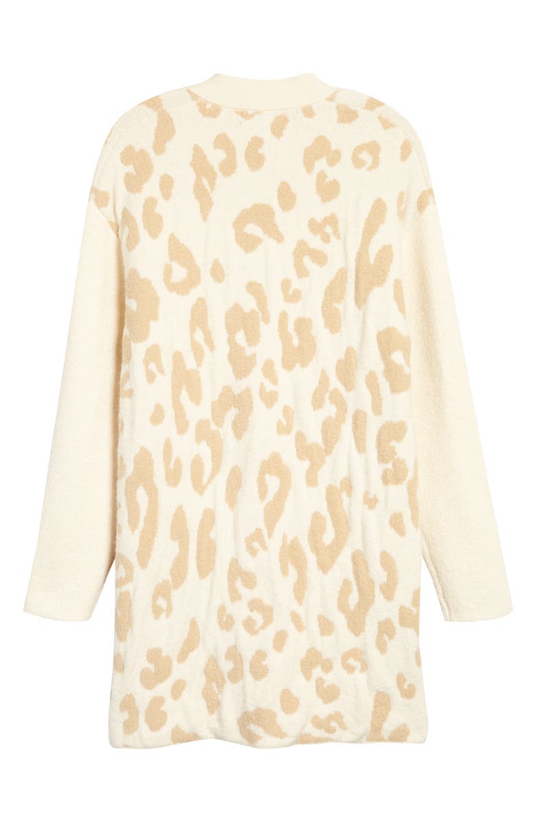 Treasure & Bond Leopard Cotton Blend Cardigan, Alternate, color, 
