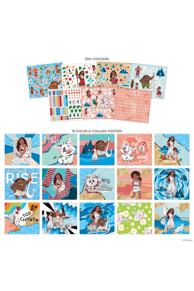 Sticker & Collage Activity Set, Disney Moana 2, Kids 8+, Alternate, color, Multicolored