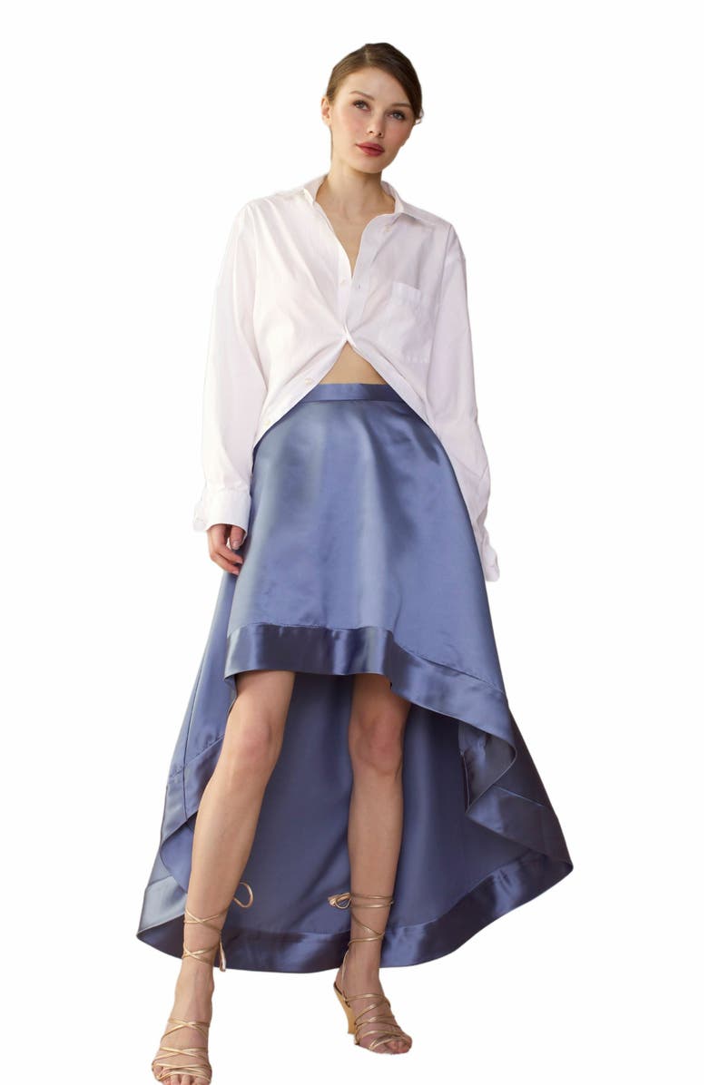 Cynthia Rowley Livia Satin Skirt, Main, color, 
