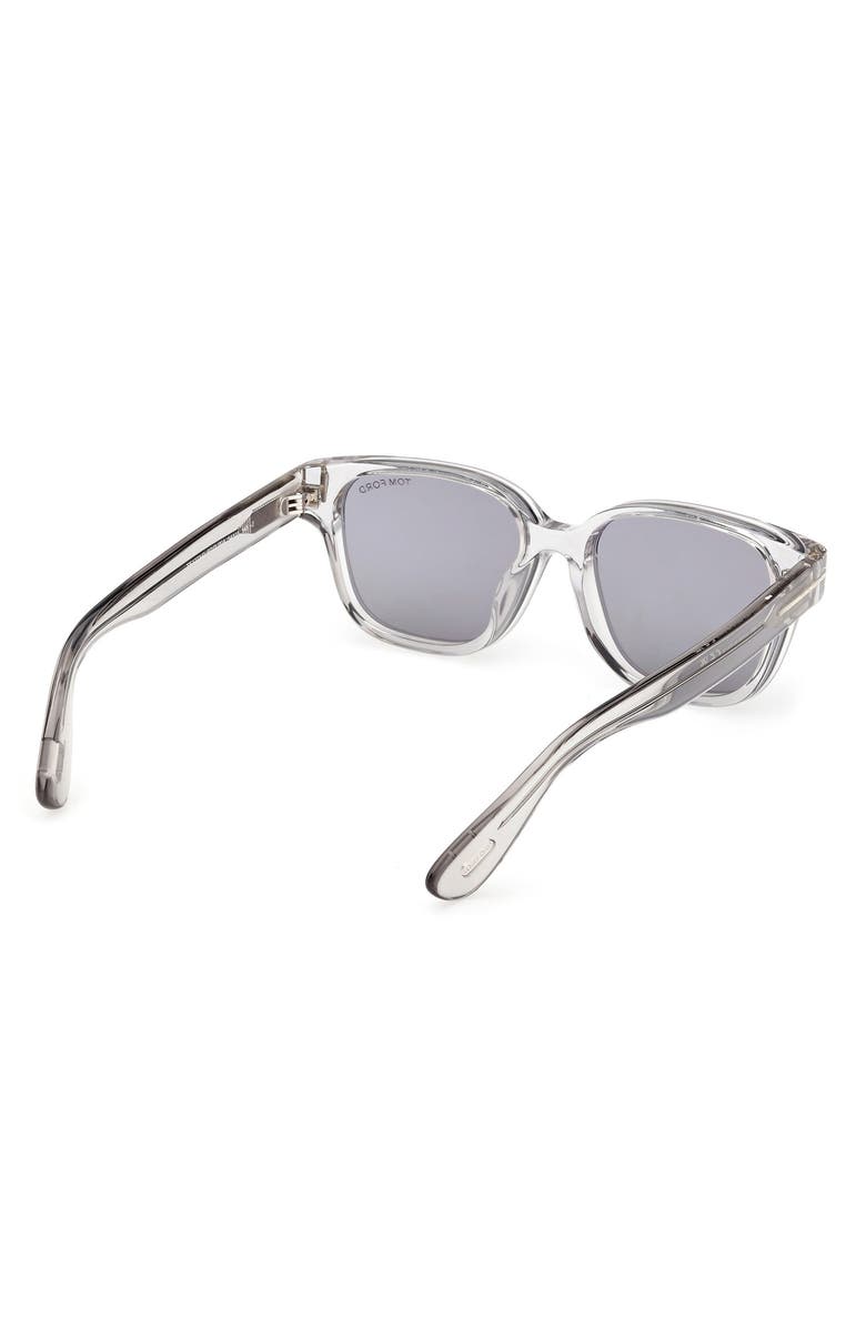 TOM FORD 54mm Square Sunglasses, Alternate, color, Grey / Other / Smoke