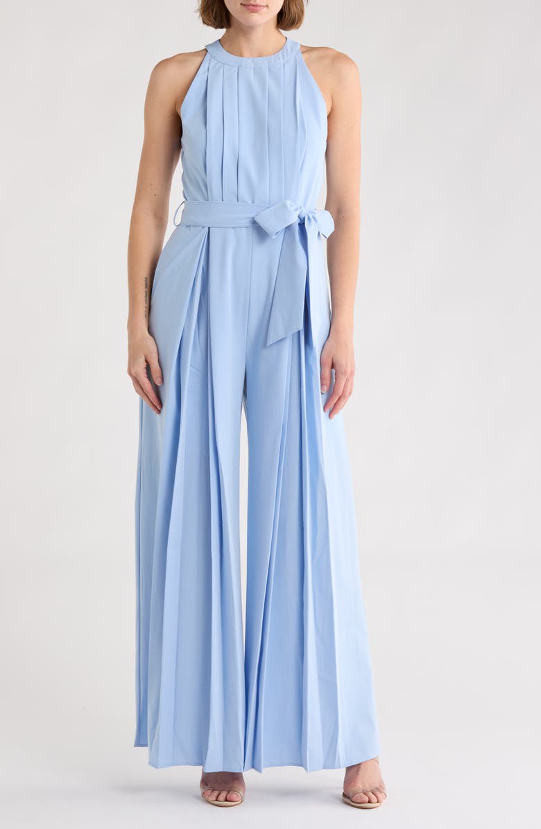 AREA STARS Ronson Halter Jumpsuit, Main, color, Light Blue