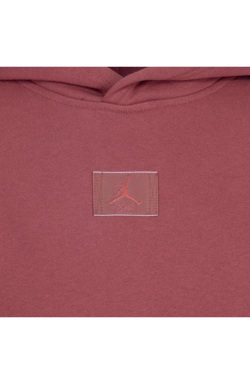 Jordan Mj Flight Big Kids' Fleece Pullover Hoodie In Canyon Rust