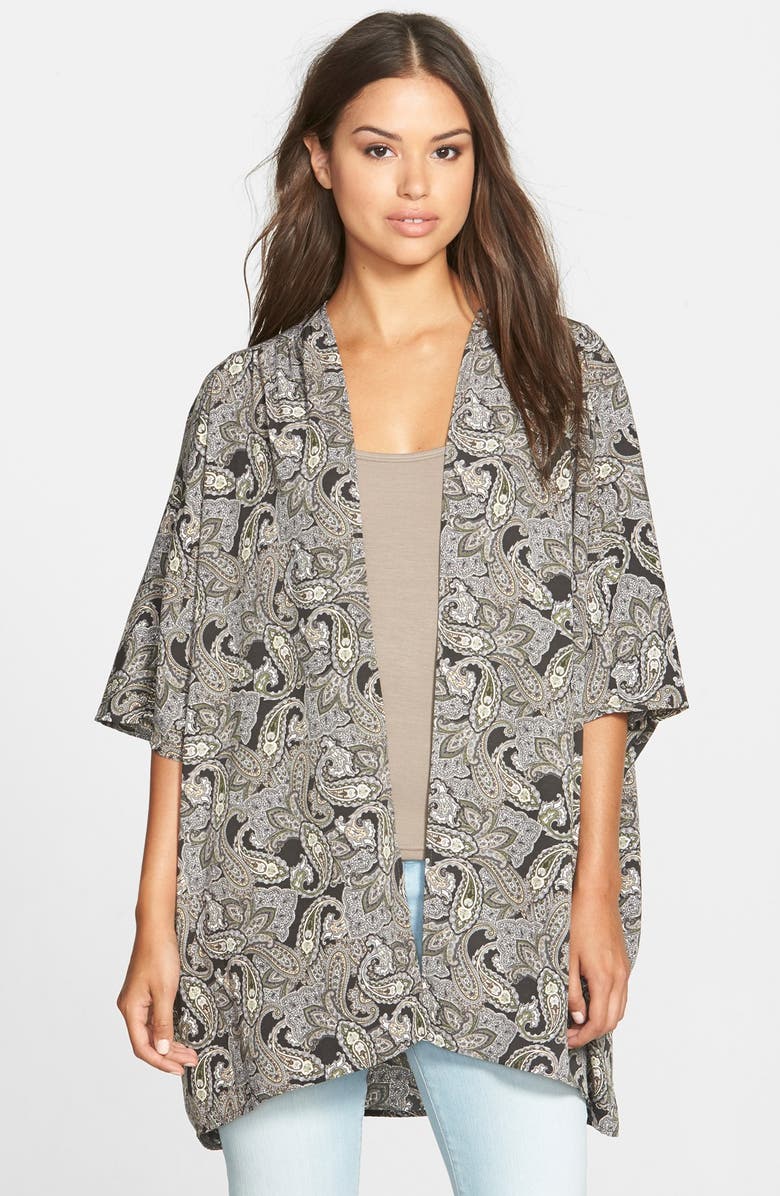 Caslon<sup>®</sup> Paisley Kimono Jacket, Main, color, 