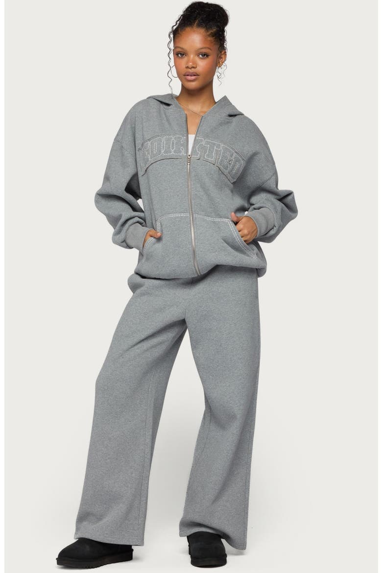 Forever Wide Leg Sweatpants, Alternate, color, GRAY-MELANGE