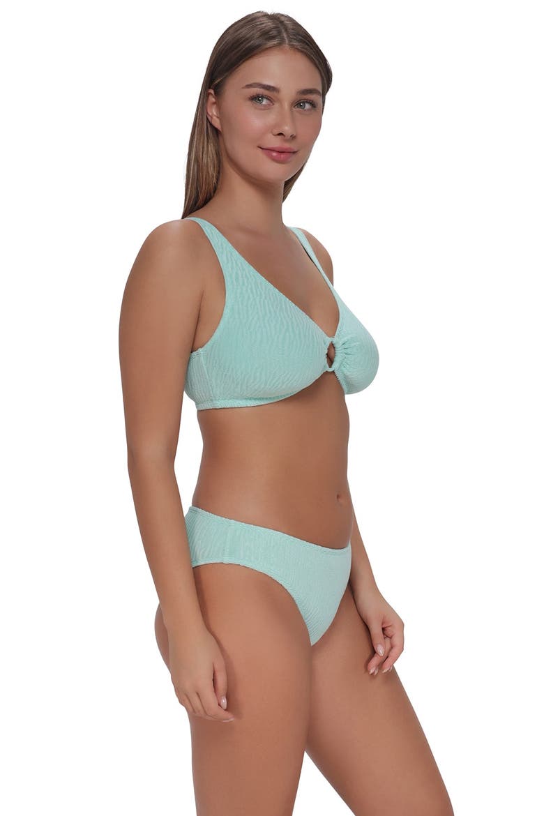 Penny Hipster Bikini Swim Bottoms, Alternate, color, Mint Scrunch