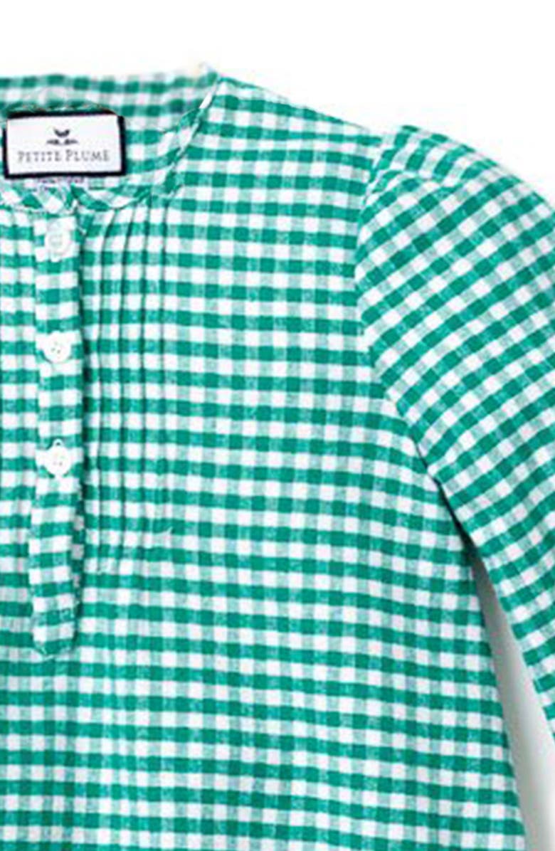 Petite Plume Beatrice Gingham Flannel Nightgown, Alternate, color, 