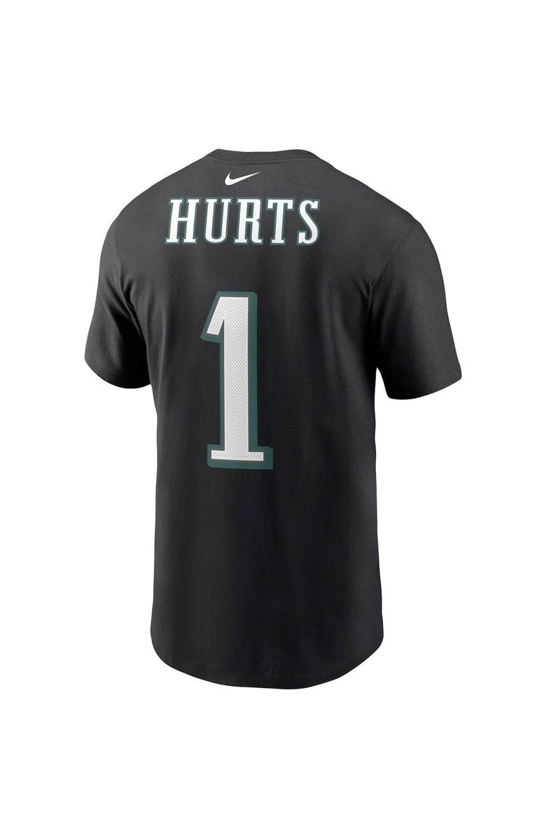 Nike Men's Nike Jalen Hurts Black Philadelphia Eagles Player Name & Number T-Shirt, Alternate, color, 