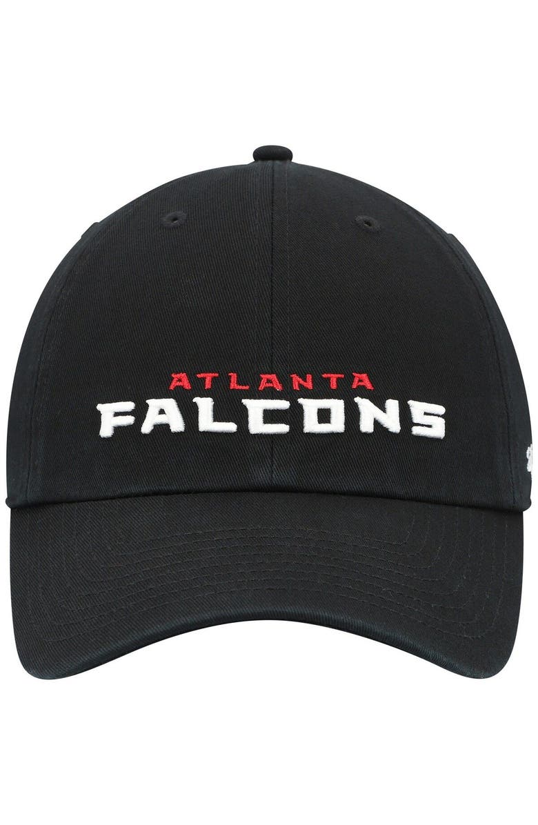 '47 Men's '47 Black Atlanta Falcons Clean Up Script Adjustable Hat, Alternate, color, 