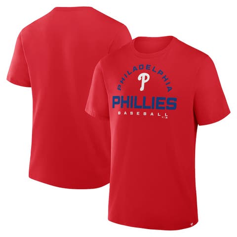 Men's Fanatics Red Philadelphia Phillies Clubhouse Legacy Primary Play T-Shirt