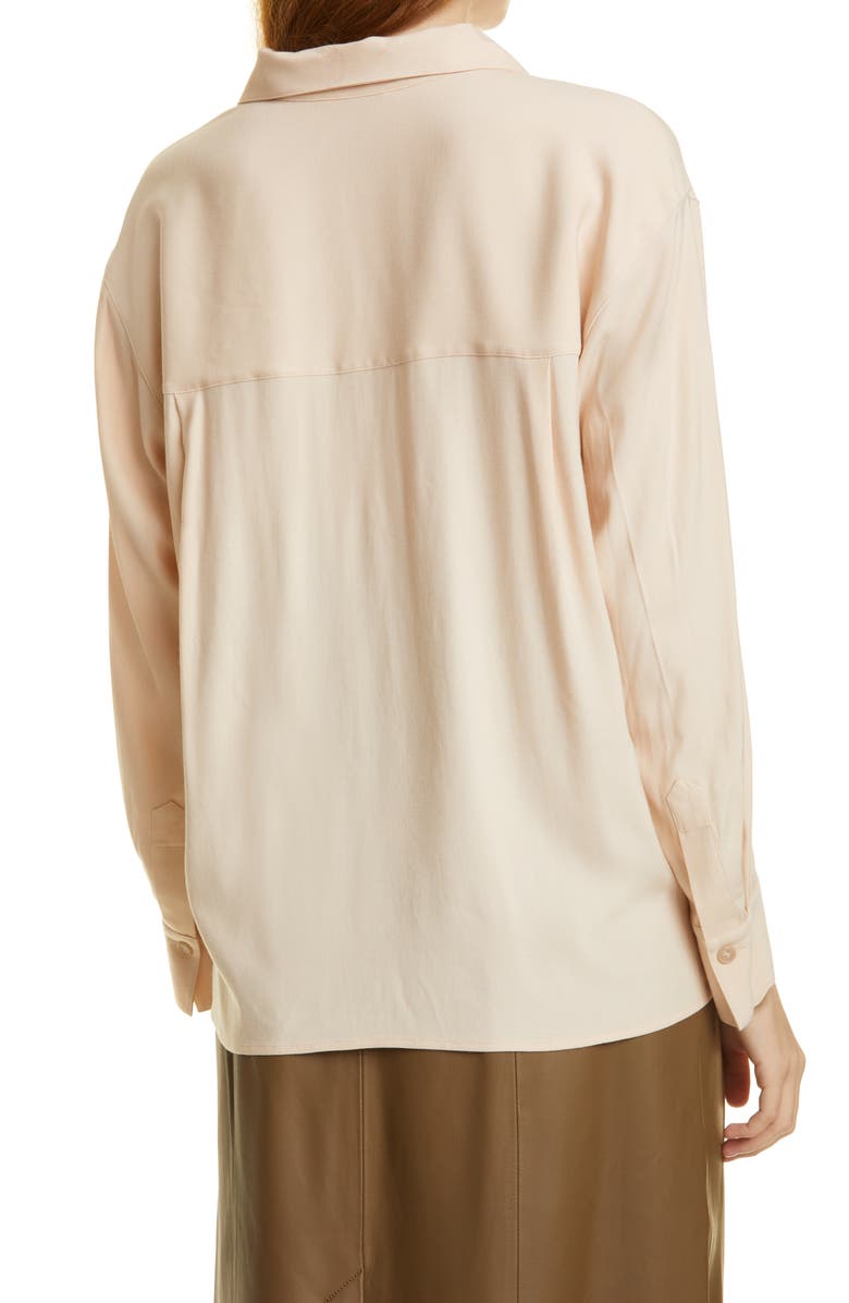 Vince Shaped Collar Polo Blouse, Alternate, color,