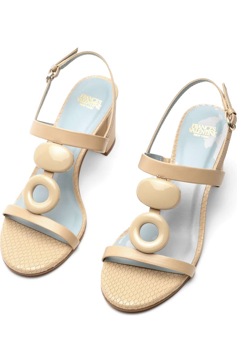 Frances Valentine Bianca Slingback Sandal, Alternate, color, Natural