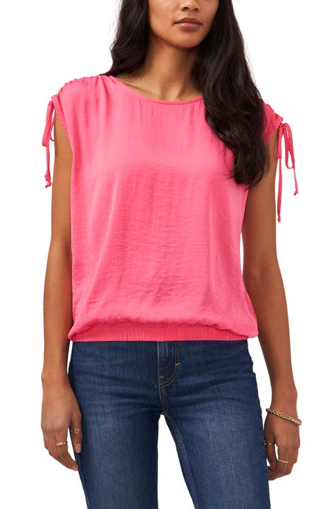 Drawstring Shoulder Top