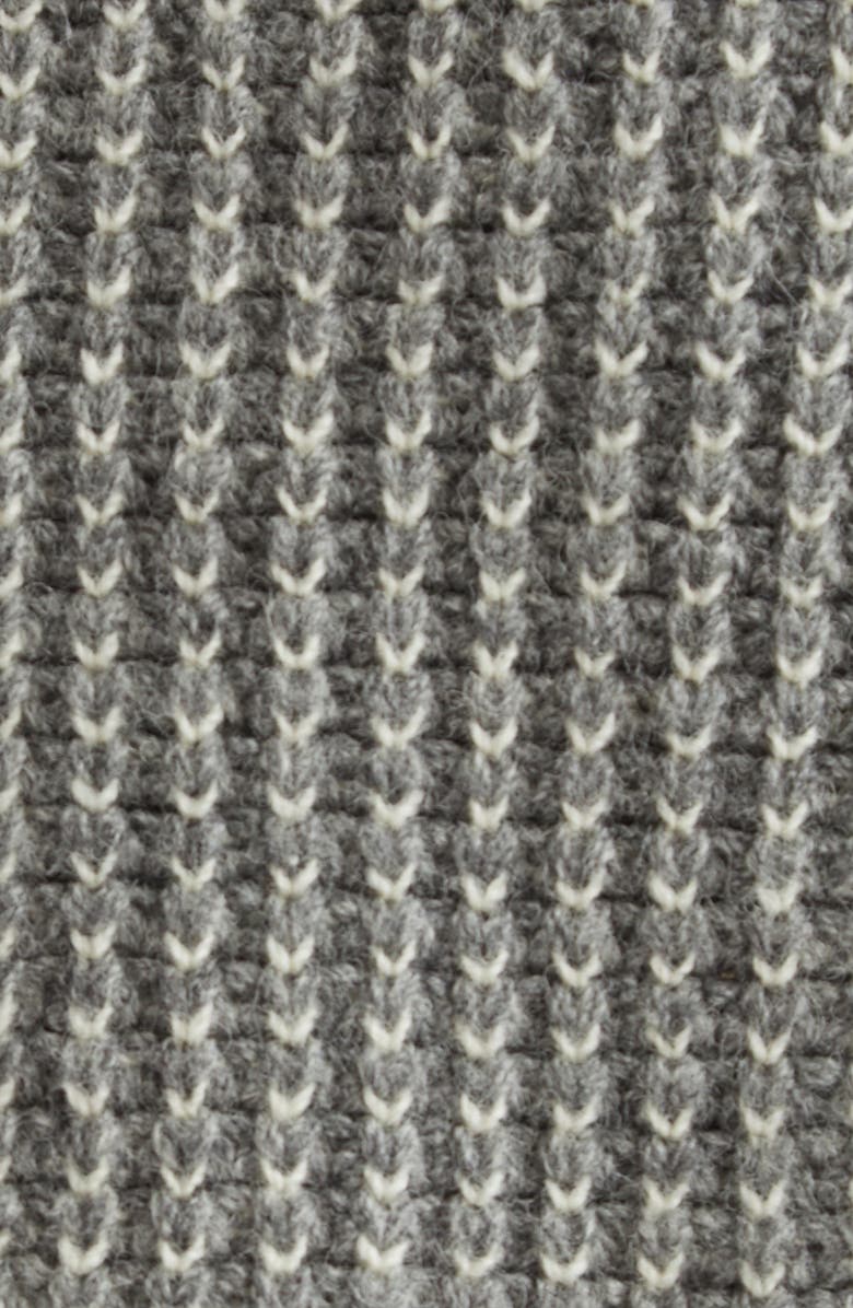 Thom Browne Tuck Wool Bomber Cardigan, Alternate, color, 