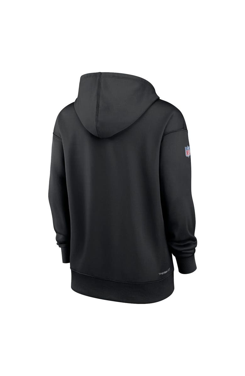 Nike Women's Nike Black San Francisco 49ers 2022 NFL Crucial Catch Therma Performance Pullover Hoodie, Alternate, color, 