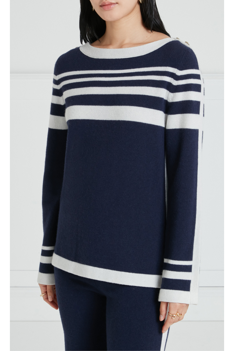 Bretton Knit Top, Main, color, Navy