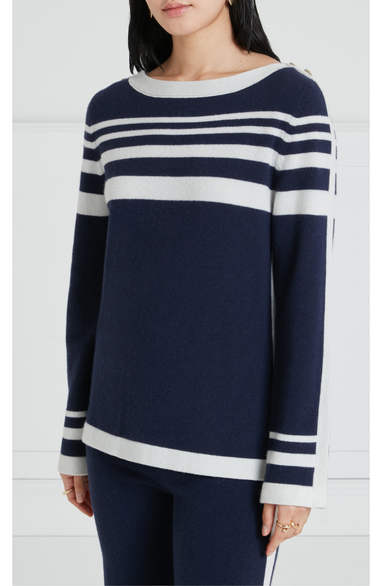 Temperley London Bretton Knit Top, Main, color, Navy