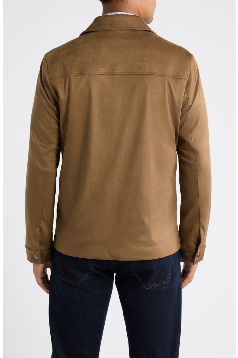 Bardwell Faux Suede Zip Jacket, Alternate, color, CAMEL FAUX SUEDE