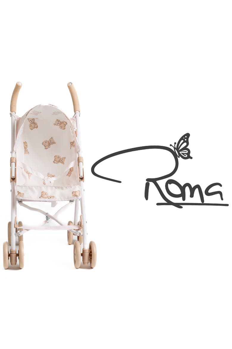 Teddy Doll Extra Large Umbrella Buggy, Folding Push Stroller, Ages 3+, Alternate, color, Multicolored