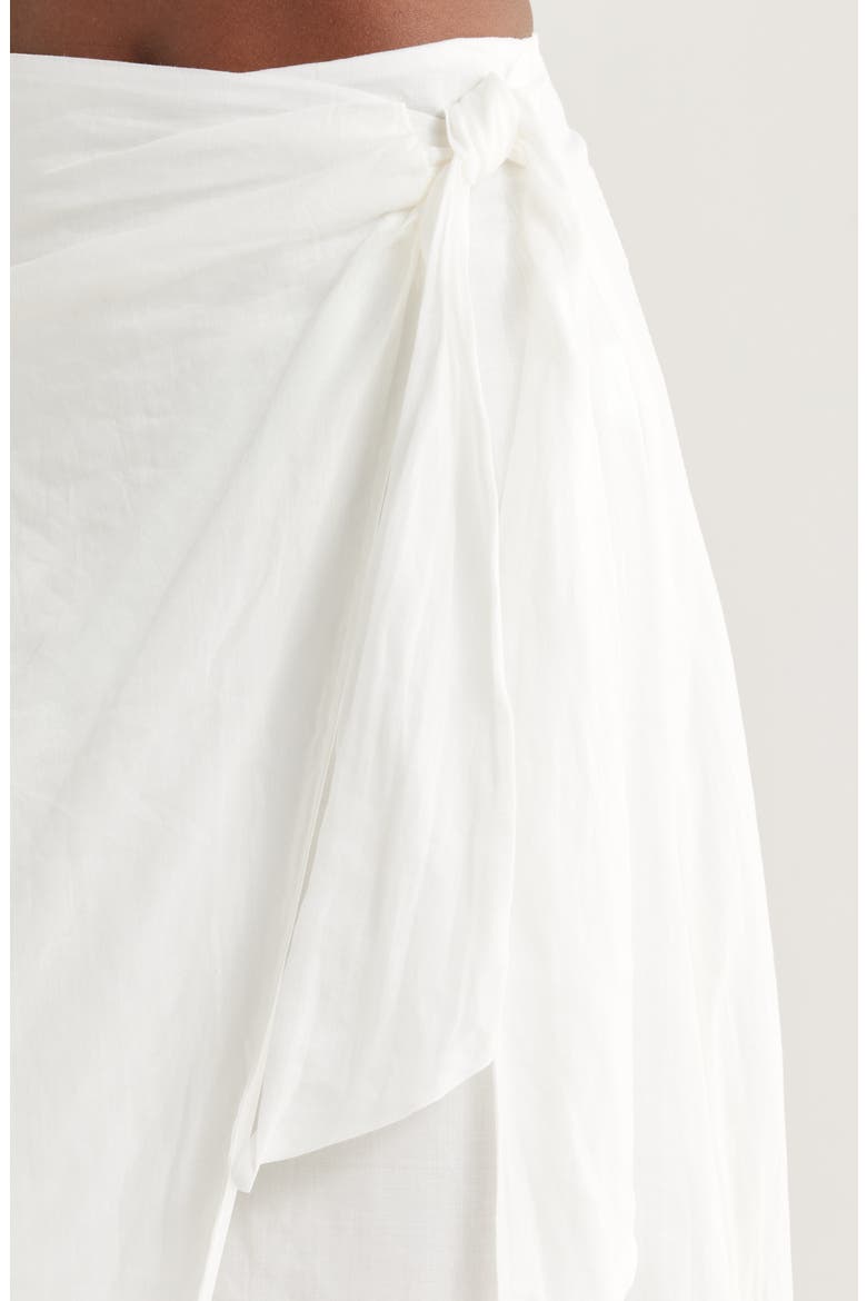 Lia Line Midi Cover-up Wrap Skirt, Alternate, color, IVORY