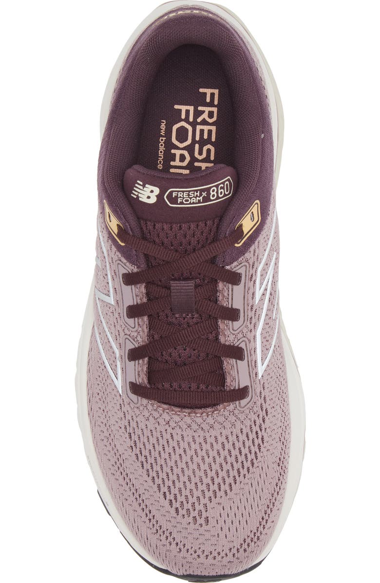 New Balance Fresh Foam X 860 v14 Running Shoe, Alternate, color, Ice Wine/ Plum Brown