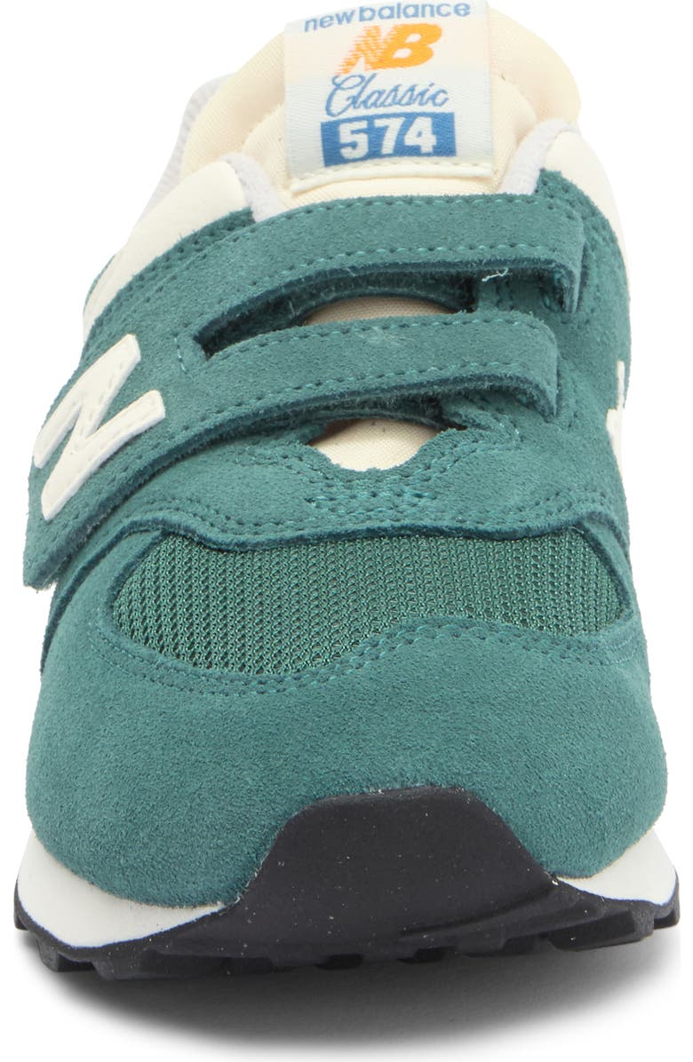 New Balance Kids' 574 Sneaker, Alternate, color, New Spruce/ Blast Red