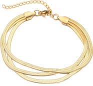 Adornia Herringbone Chain Bracelet