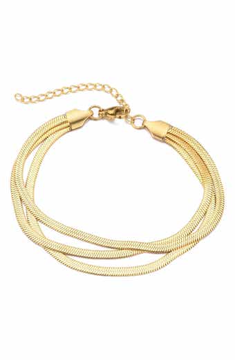 Adornia Herringbone Chain Bracelet