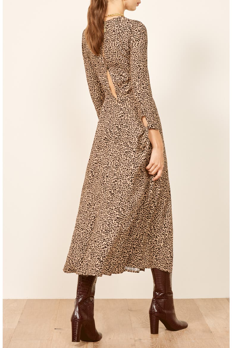 Zelda Double Slit Dress, Alternate, color, BENGAL