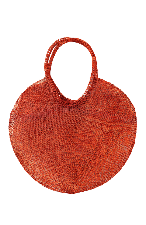 The Sol Mesh Wire Tote Bag in Pink