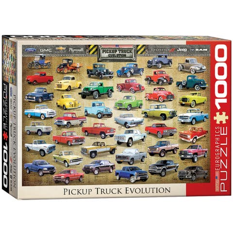 Pickup Truck Evolution Puzzle, 1000 Pieces