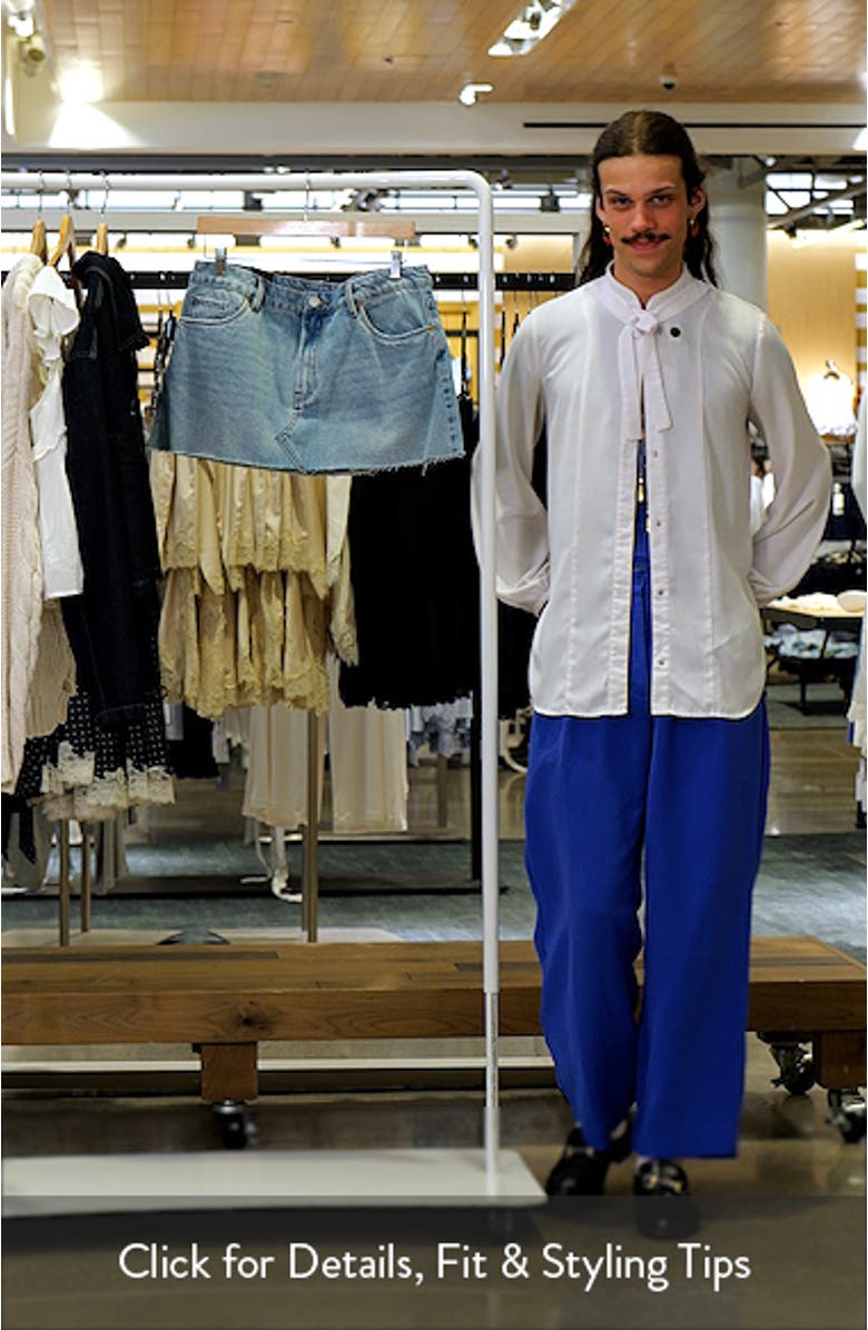 Raw Hem Denim Miniskirt, sales video thumbnail