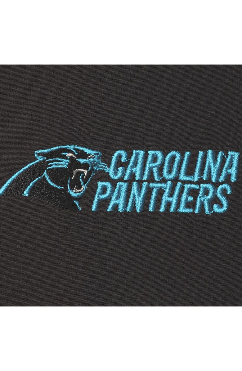 DUNBROOKE Men's Dunbrooke Black Carolina Panthers Circle Archer Softshell Full-Zip Vest, Alternate, color, 