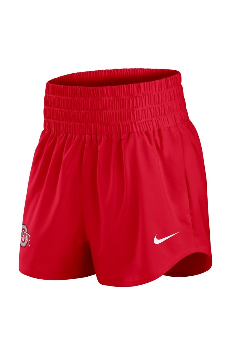 Nike Women's Nike Scarlet Ohio State Buckeyes Performance One Dri-FIT High-Rise Shorts, Alternate, color, Scarlet
