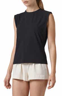 Three Dots Kimberly Cotton Jersey Muscle Tank