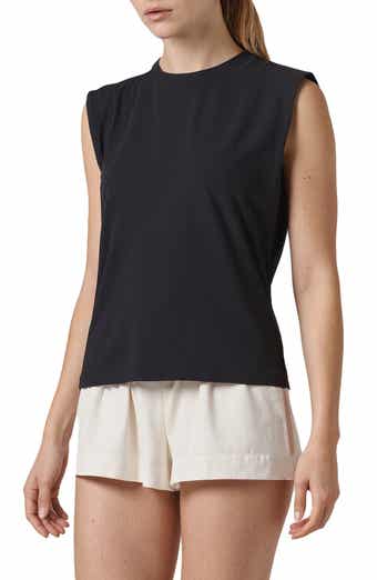 Three Dots Kimberly Cotton Jersey Muscle Tank