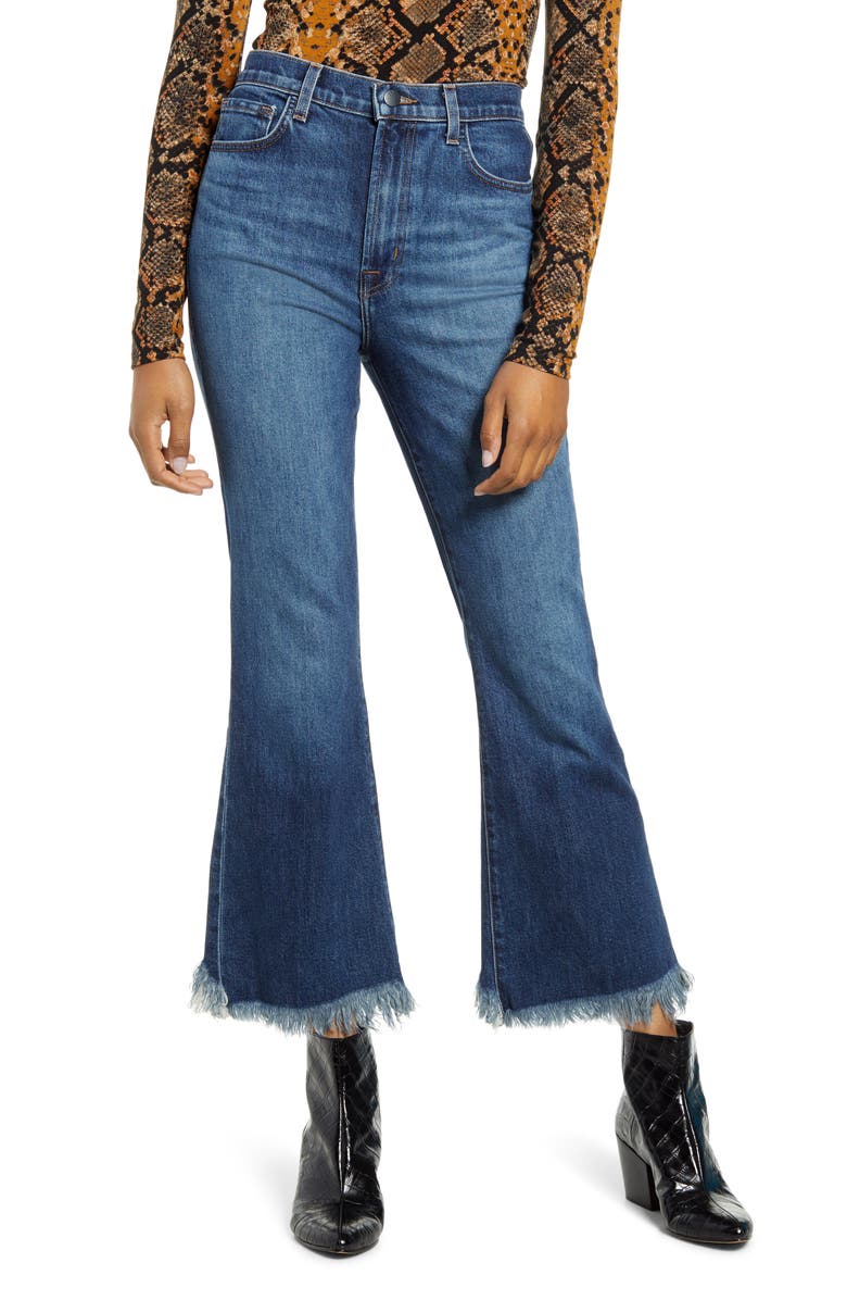J Brand Julia High Waist Crop Flare Jeans, Main, color, 