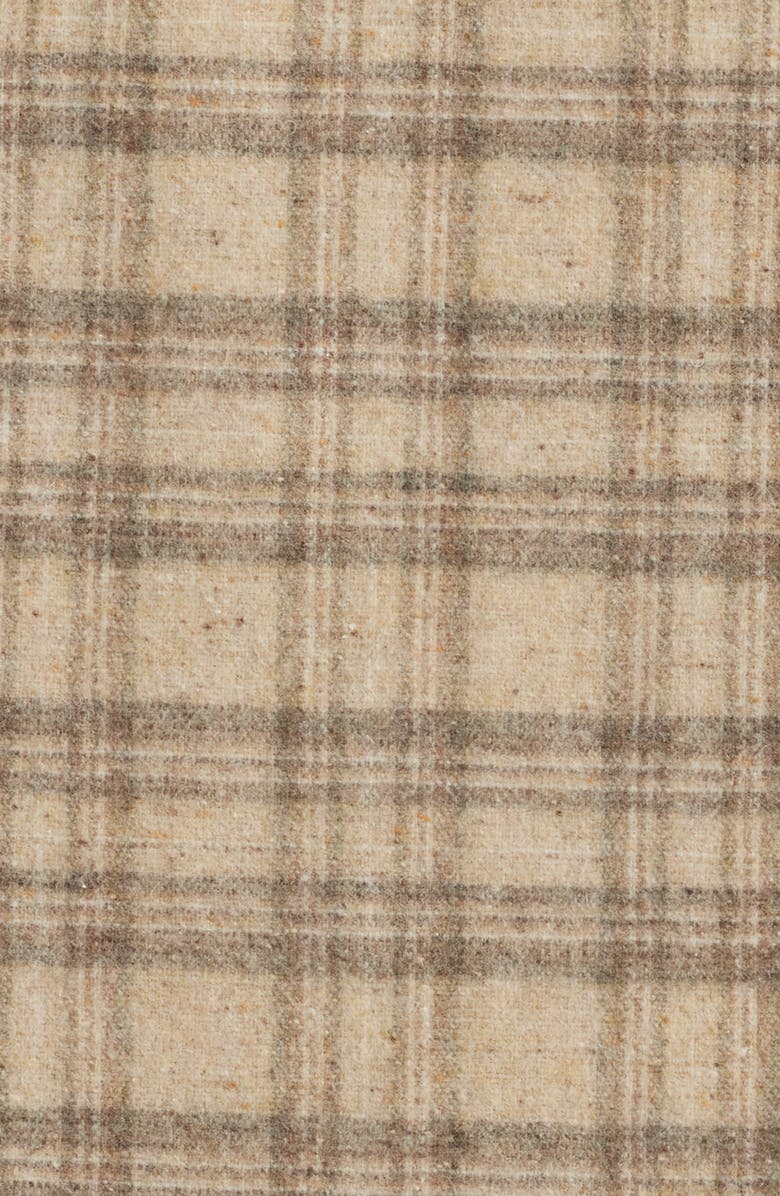 FRAME Plaid Wool Blend Overshirt, Alternate, color, Beige Multi