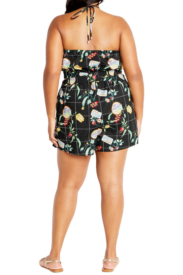 Almay Halter Romper, Alternate, color, PICNIC