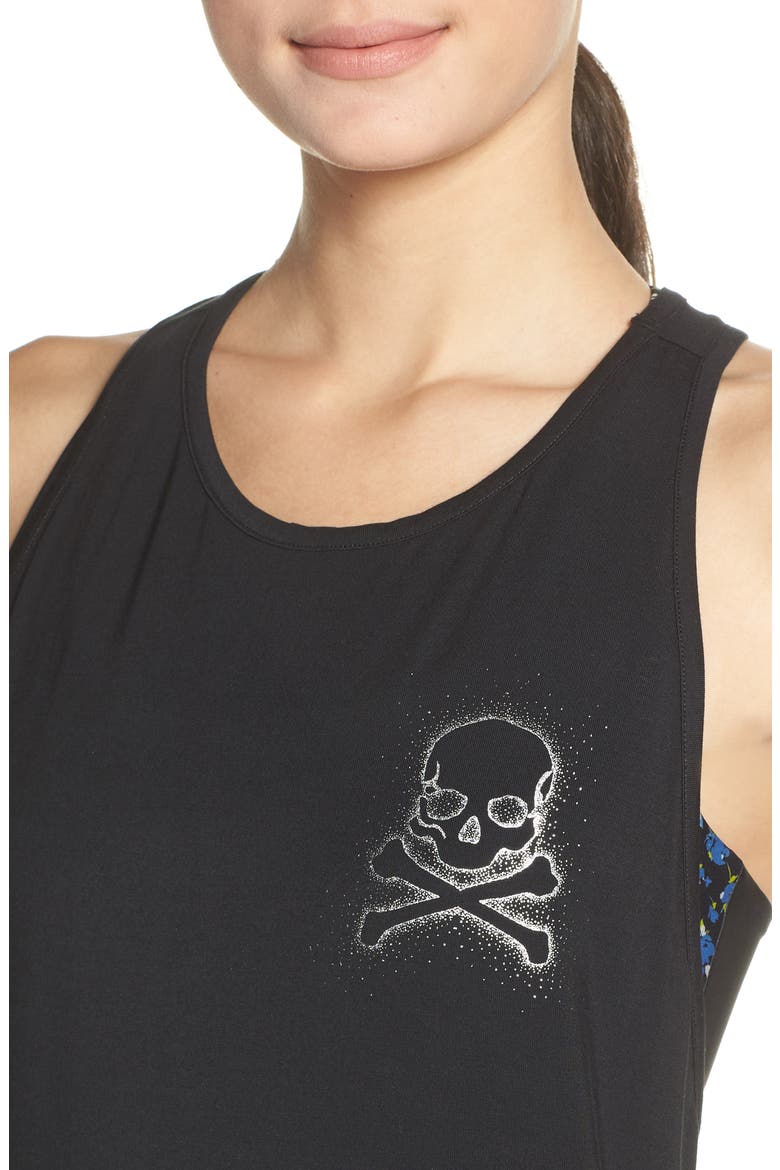 Twist Back Tank, Alternate, color, BLACK
