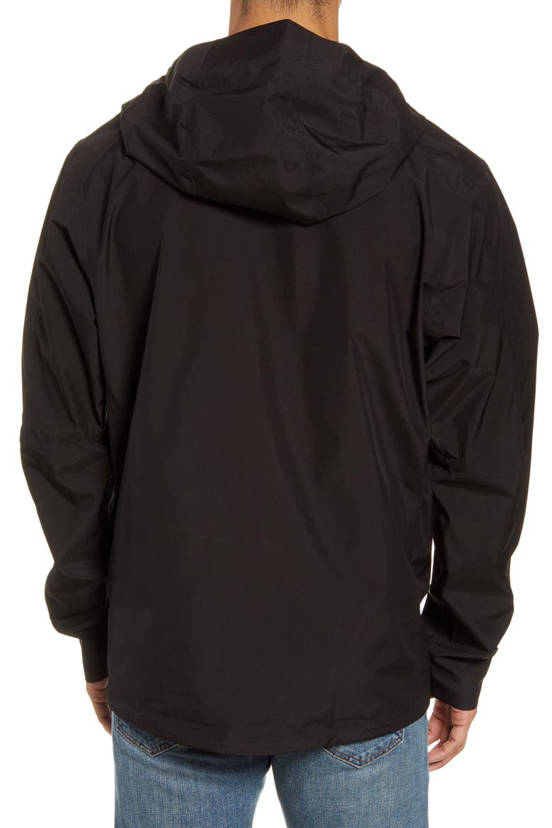 Calcite Hooded Jacket, Alternate, color, BLACK