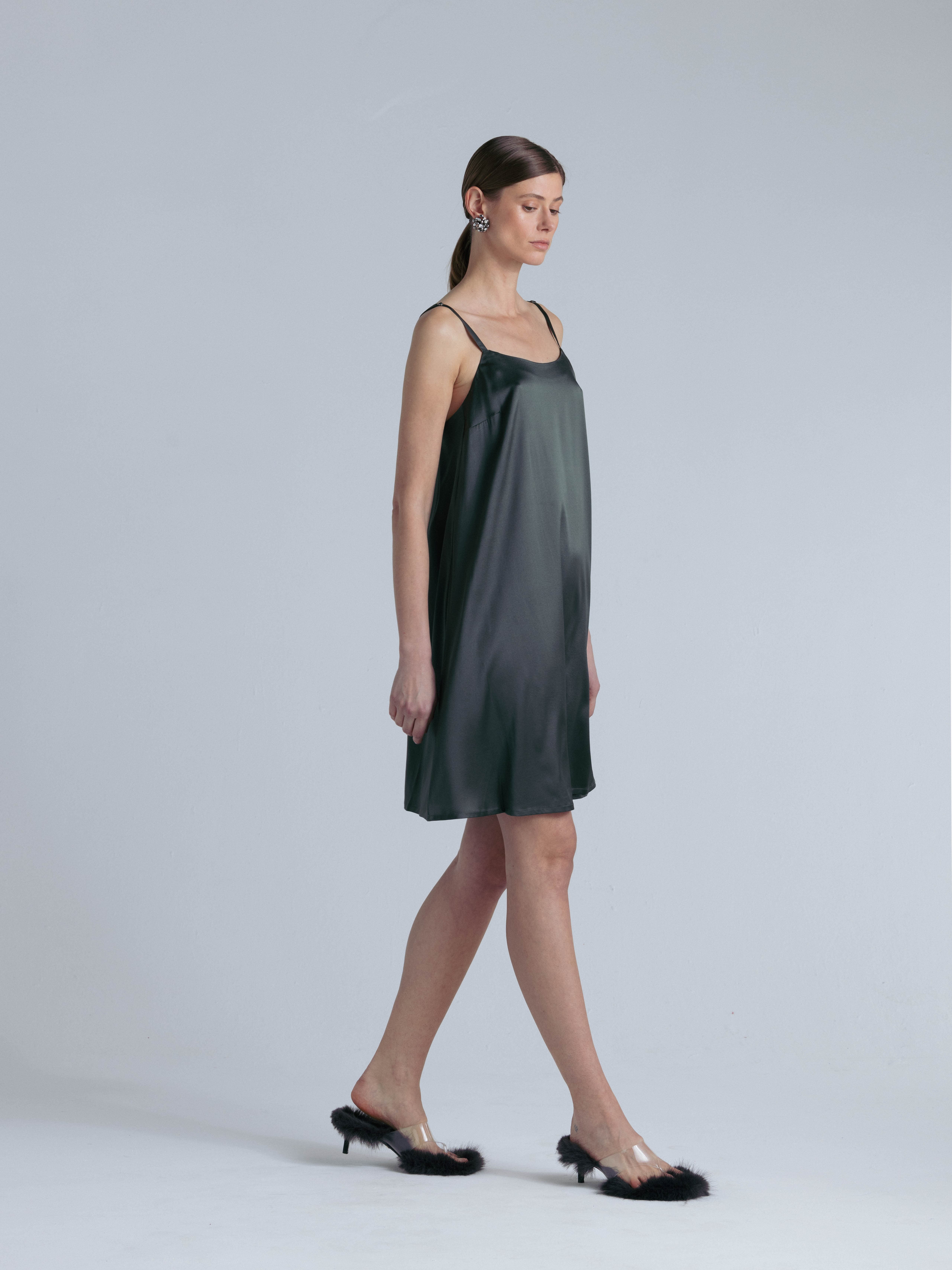 Aphrodite Silk Midi Dress - image 2