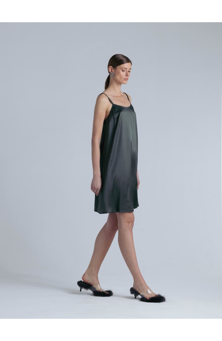 Alas Aphrodite Silk Midi Dress, Alternate, color, Rich Green