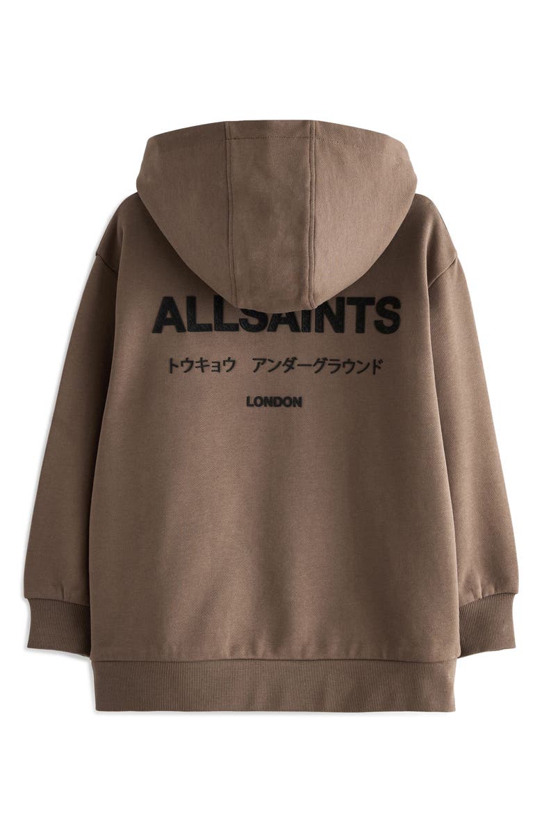 smALLSAINTS by ALLSAINTS Kids
 Underground Oversize Logo Hoodie, Alternate, color, 