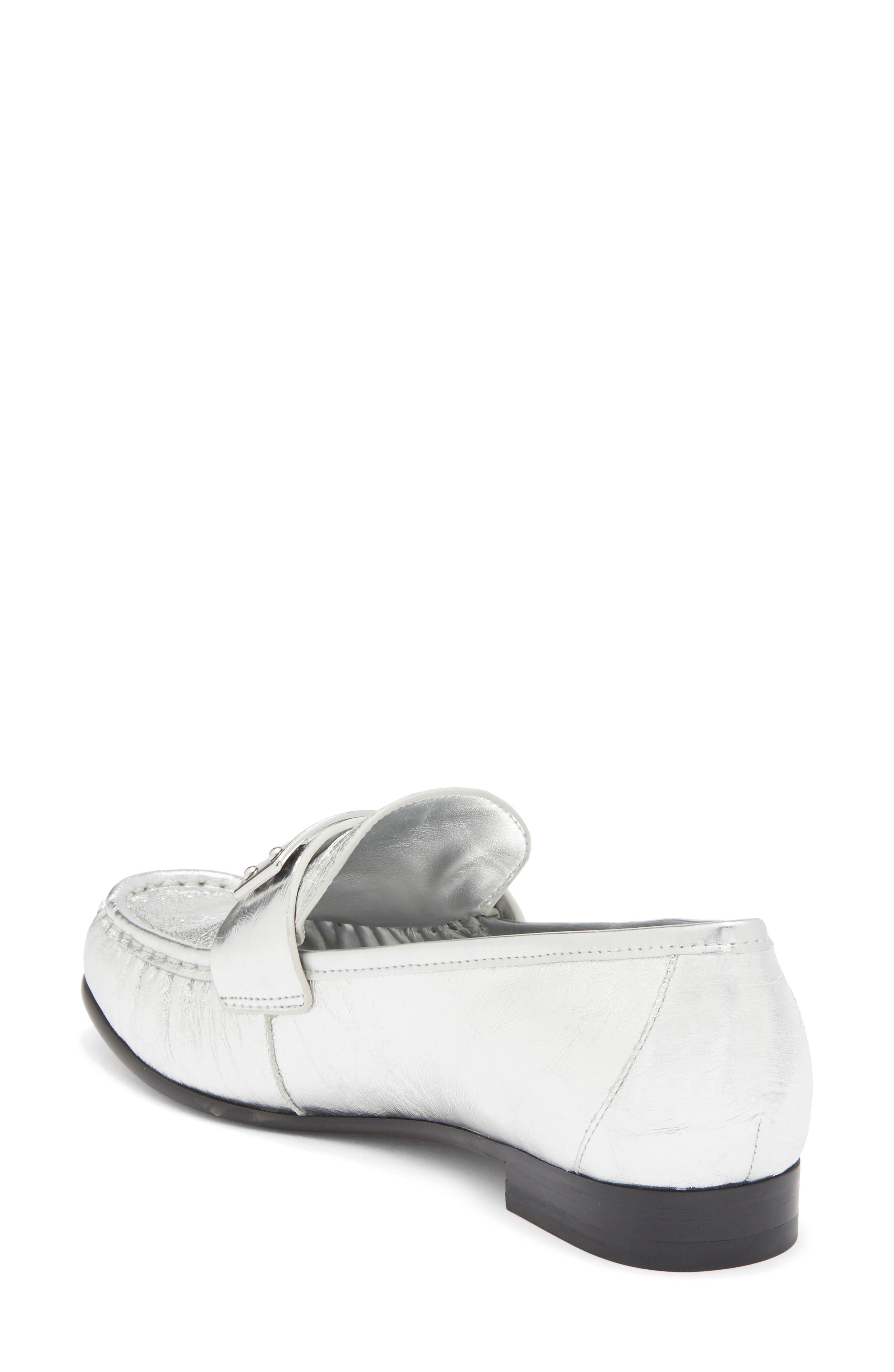 The Bold Logo Loafer, Alternate, color, SILVER