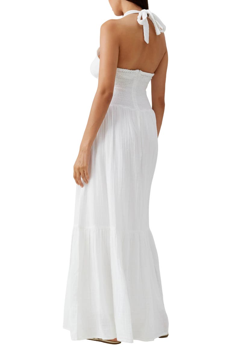 Melissa Odabash Shay Halter Cover-Up Dress, Alternate, color, 