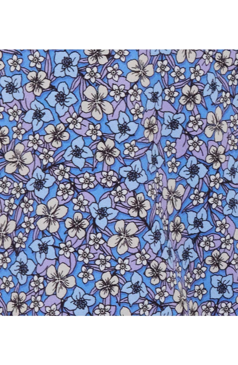 Lords of Harlech Floral Field Mens Knit Polo, Alternate, color, Floral Field Blue