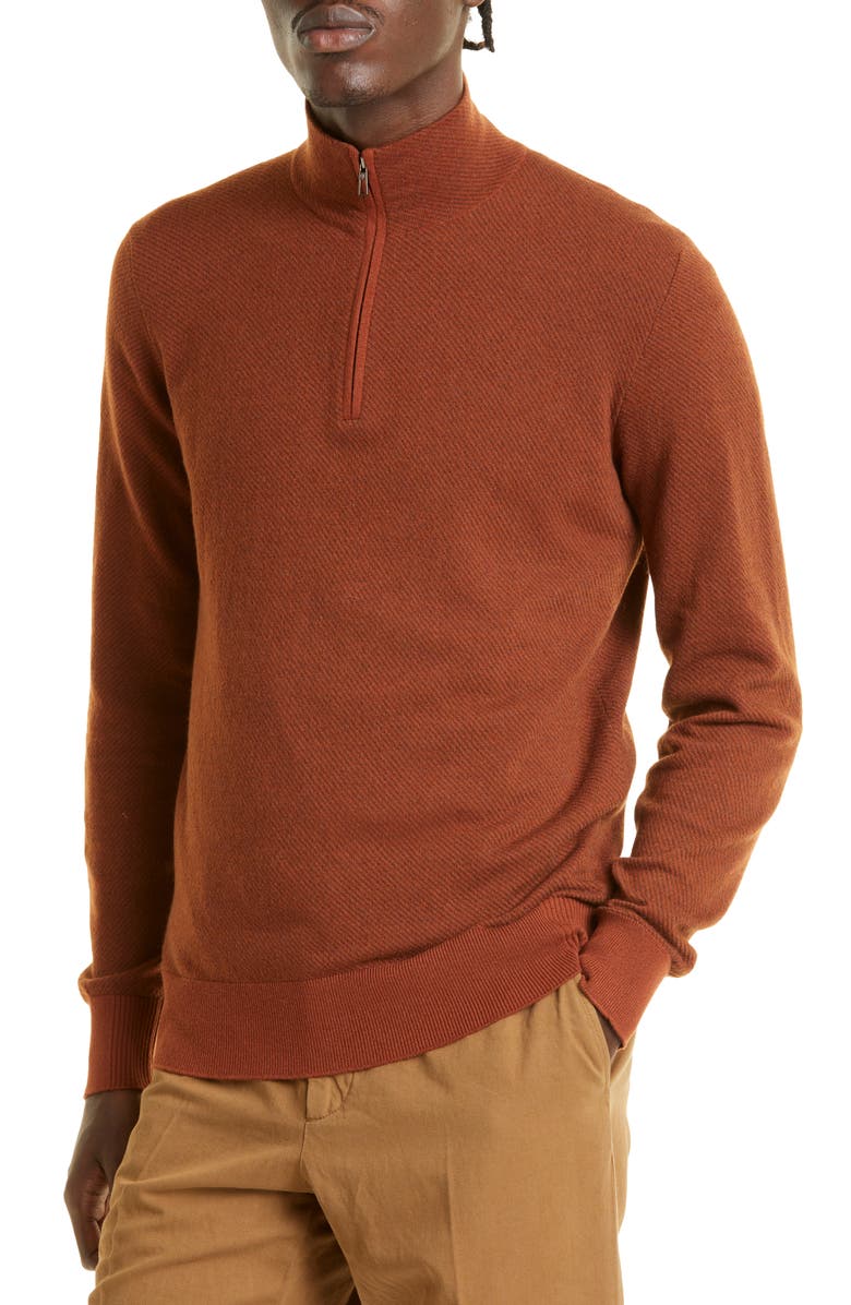 Loro Piana Mezzocollo Roadster Cashmere Pullover, Alternate, color, 